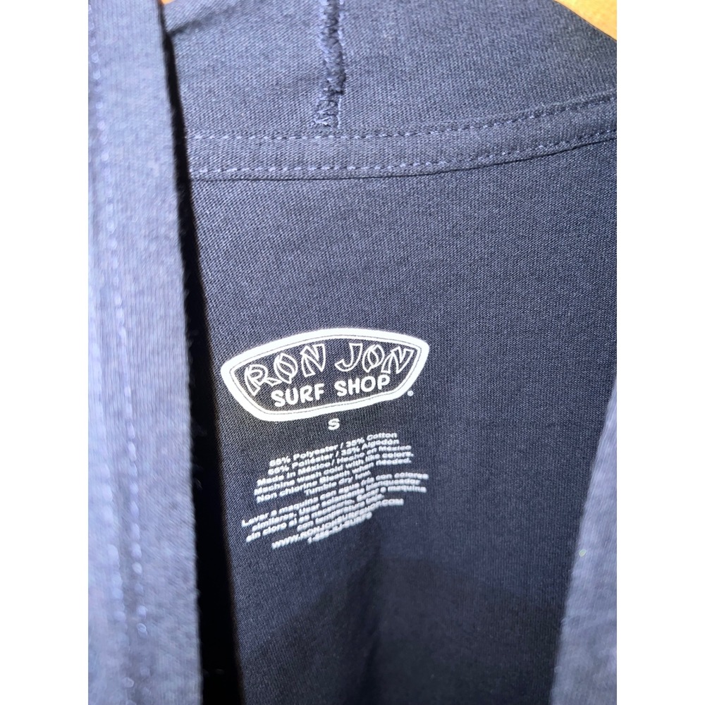 Ron Jon Surf Shop Cozumel Black Long Sleeve Hooded Graphic T-Shirt Mens Small - Picture 6 of 6